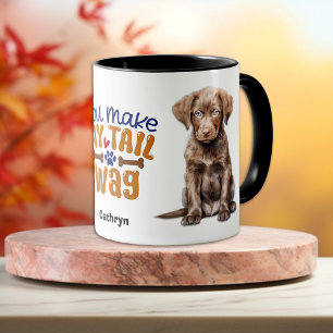 Chesapeake Bay Retriever You Make My Tail Wag Mug