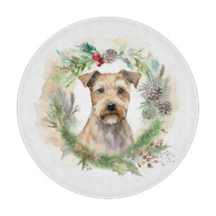 Chesapeake Bay Terrier Christmas Wreath Festive Cutting Board