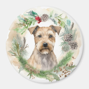 Chesapeake Bay Terrier Christmas Wreath Festive Magnet
