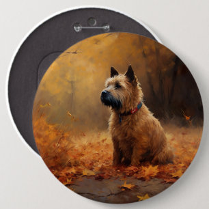 Chesapeake Bay Terrier in Autumn Leave 6 Cm Round Badge