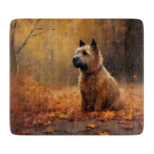 Chesapeake Bay Terrier in Autumn Leave Cutting Board
