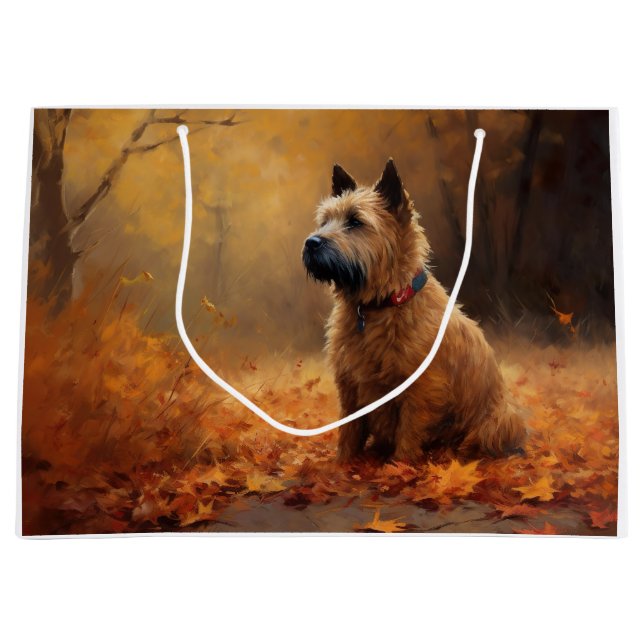 Chesapeake Bay Terrier in Autumn Leave             Large Gift Bag (Front)
