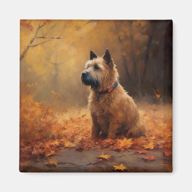Chesapeake Bay Terrier in Autumn Leave             Magnet (Front)