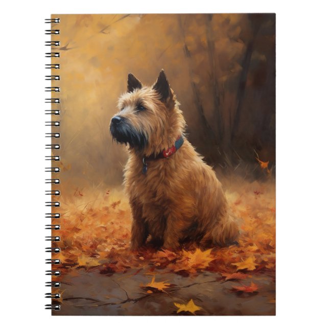 Chesapeake Bay Terrier in Autumn Leave             Notebook (Front)