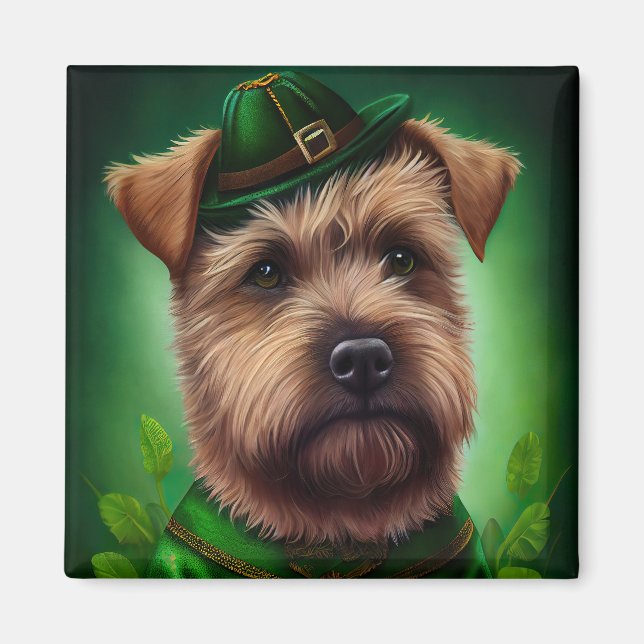 Chesapeake Bay Terrier in St. Patrick's Day Dress Magnet (Front)
