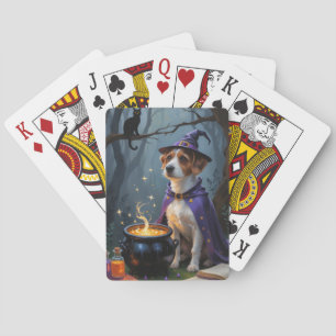 Chesapeake Bay Terrier Whimsical Halloween Playing Cards
