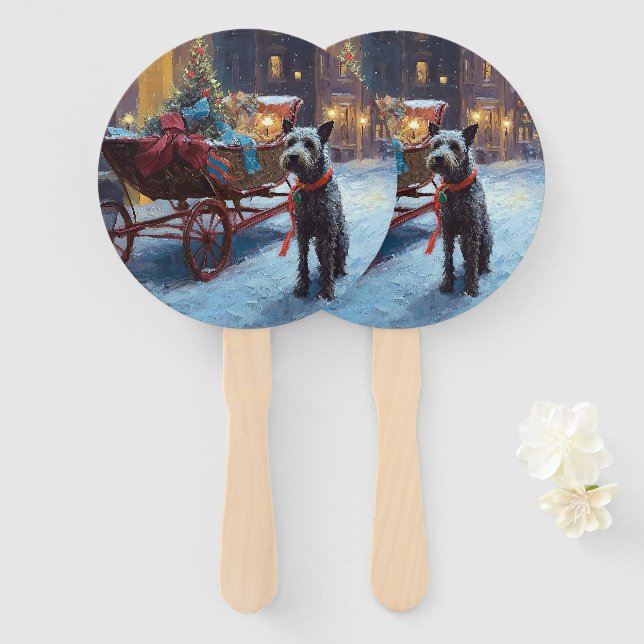 Chesapeake Christmas Festive Season Hand Fan (Front and Back)