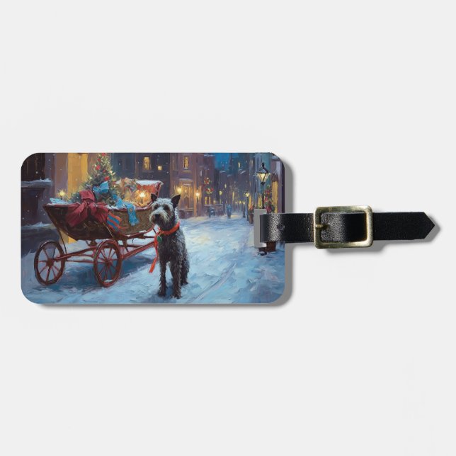 Chesapeake Christmas Festive Season Luggage Tag (Front Horizontal)