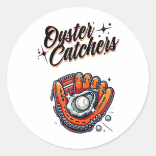 Chesapeake Oyster Catchers Baseball  Classic Round Sticker