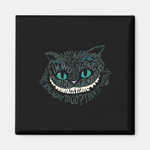 Cheshire Alice Cat Were All Mad Here Wonderland Ho Magnet