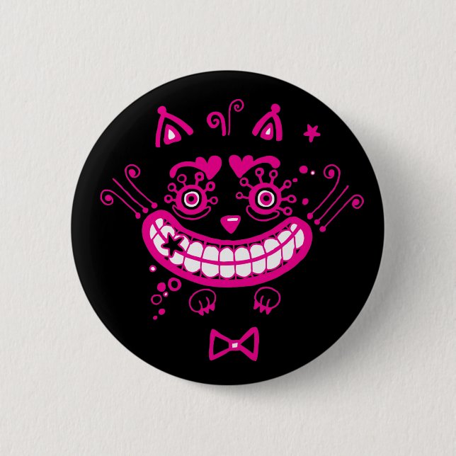 Cheshire Cat 6 Cm Round Badge (Front)