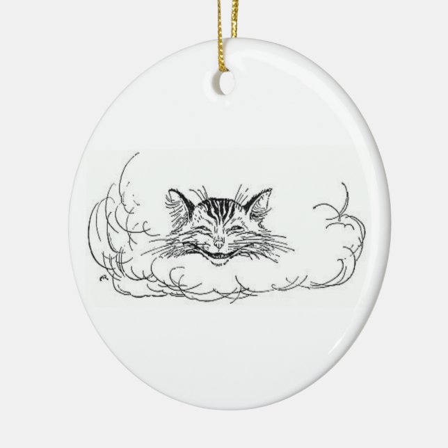 Cheshire Cat (Alice in Wonderland) Ceramic Tree Decoration (Left)
