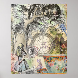 Cheshire Cat Alice in Wonderland Poster