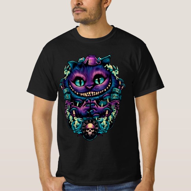 Cheshire Cat  Alice In Wonderland  T-Shirt (Front)