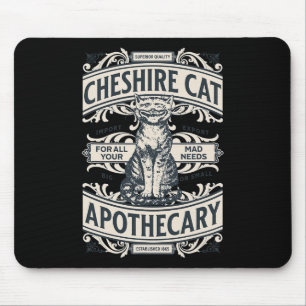 Cheshire Cat - Alice In Wonderland Vintage Book De Mouse Pad