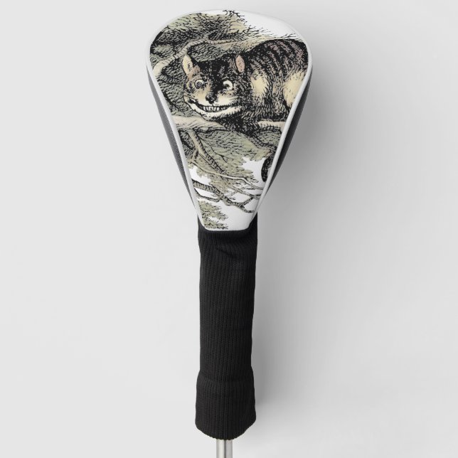 Cheshire Cat Alice Wonderland Classic Golf Head Cover (Front)