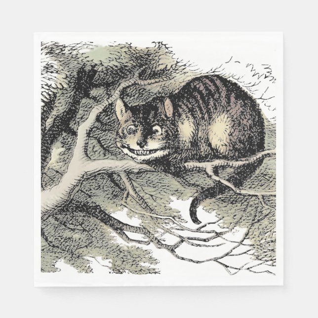 Cheshire Cat Alice Wonderland Classic Napkin (Front)