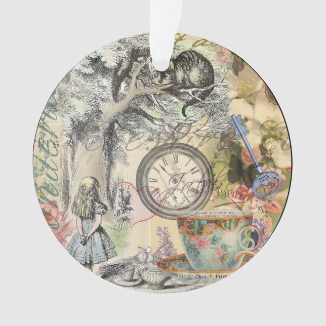 Cheshire Cat Alice Wonderland Classic Ornament (Front)