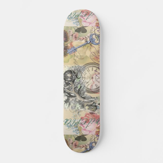 Cheshire Cat Alice Wonderland Classic Skateboard (Front)