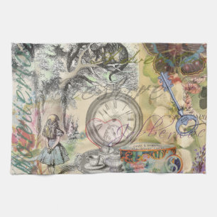 Cheshire Cat Alice Wonderland Classic Tea Towel