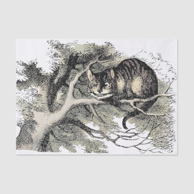 Cheshire Cat Alice Wonderland Classic Tissue Paper (Front)