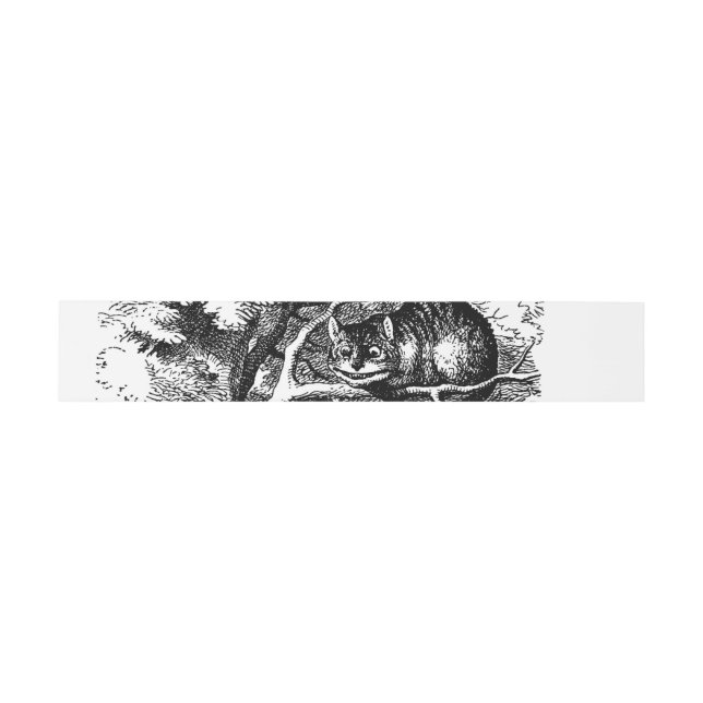 Cheshire Cat Card Wrap Invitation Belly Band (Flat)