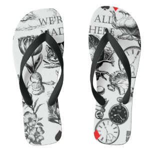 Cheshire Cat classic alice in wonderland mad Jandals