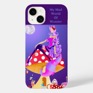 Cheshire Cat on Mushroom  Case-Mate iPhone 14 Case