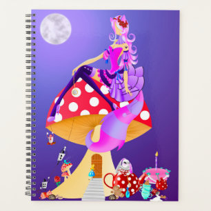 Cheshire Cat on mushroom wonderland  Planner