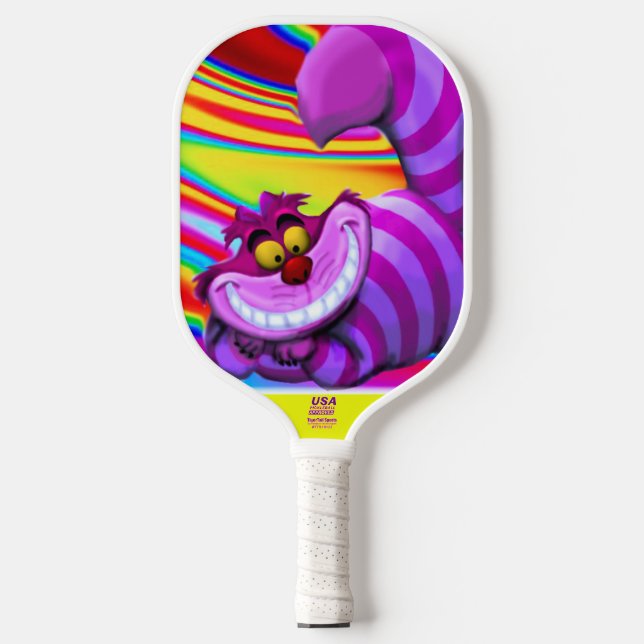 "Cheshire Cat" Pickleball Paddle (Front)
