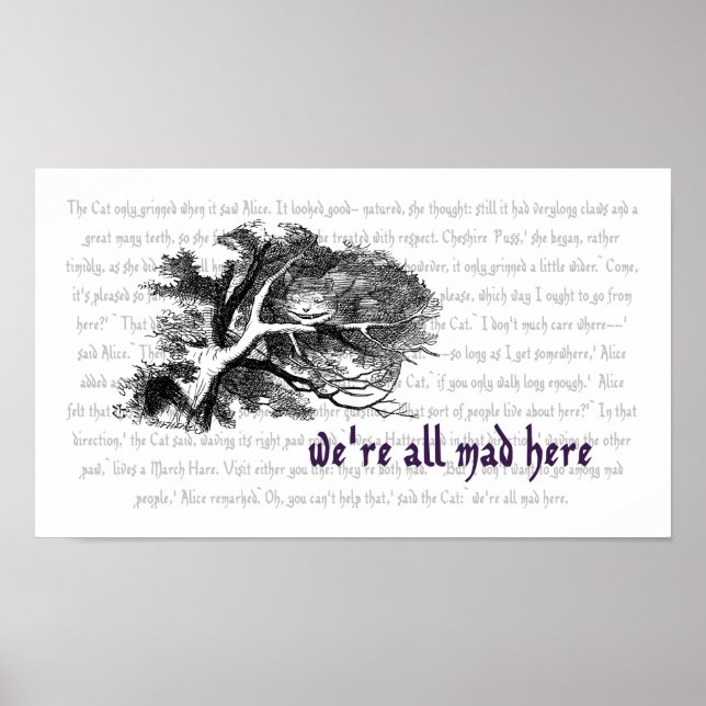 Cheshire Cat Poster (Front)