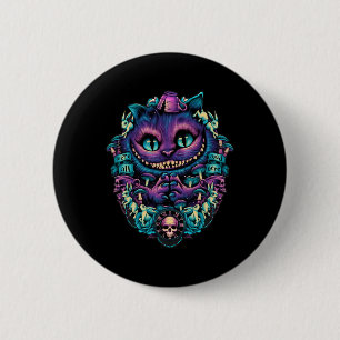 Cheshire Cat Shirt Alice In Wonderland Graphic 6 Cm Round Badge