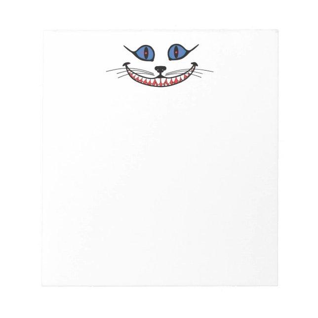 Cheshire Cat Smile  Notepad (Front)