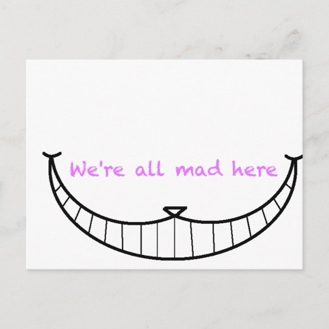 Cheshire Cat Smile Postcard (Front)