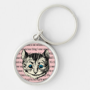 Cheshire Cat - Vintage Alice in Wonderland Key Ring