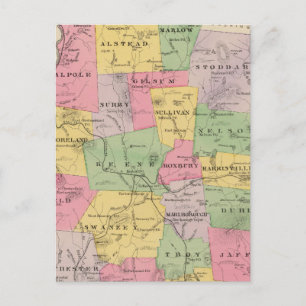 Cheshire County, NH Postcard