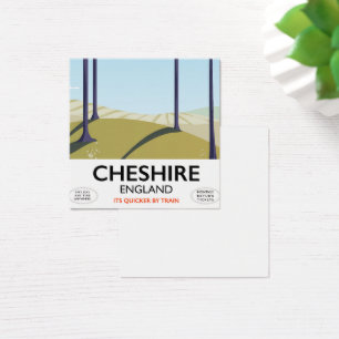 Cheshire, England travel poster