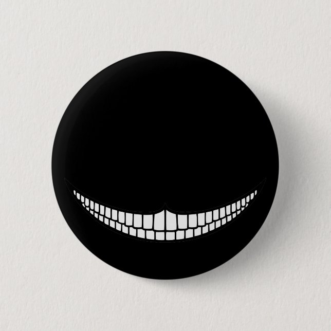 Cheshire Grin 6 Cm Round Badge (Front)
