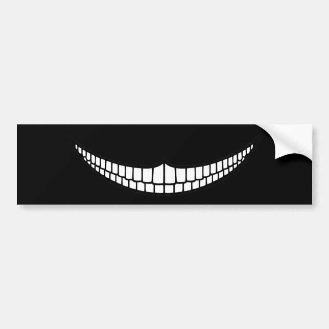 Cheshire Grin Bumper Sticker (Front)
