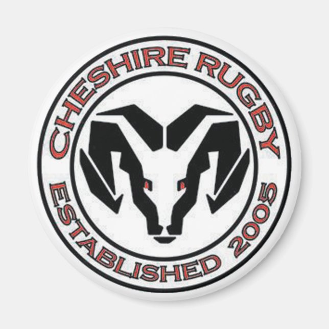 cheshire rugby magnet (Front)