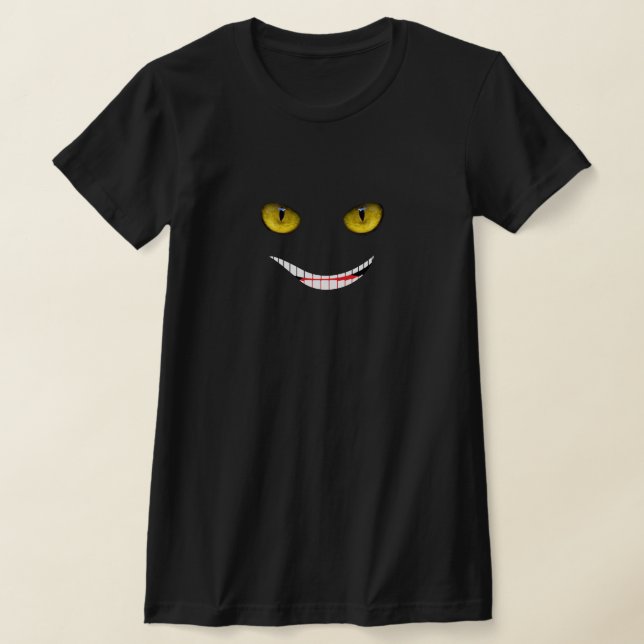 Cheshire Smile Yellow T-Shirt (Laydown)