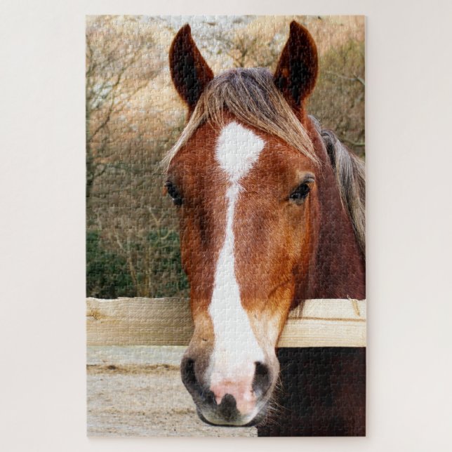 CHESNUT HORSE JIGSAW PUZZLE (Vertical)