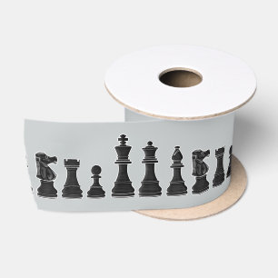 Chess 3 Inches Satin Ribbon
