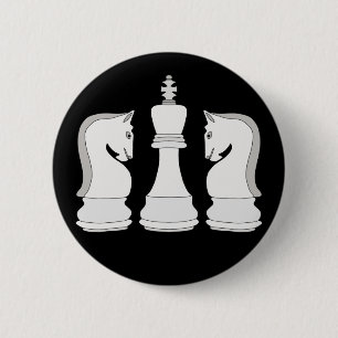 Chess 6 Cm Round Badge