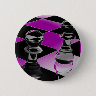 Chess 6 Cm Round Badge