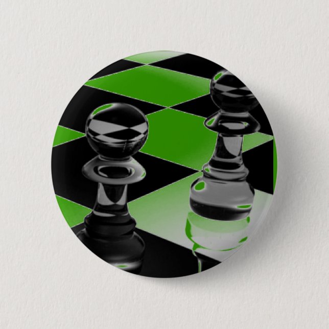 Chess 6 Cm Round Badge (Front)