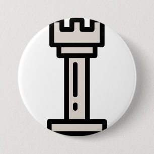 chess 7.5 cm round badge