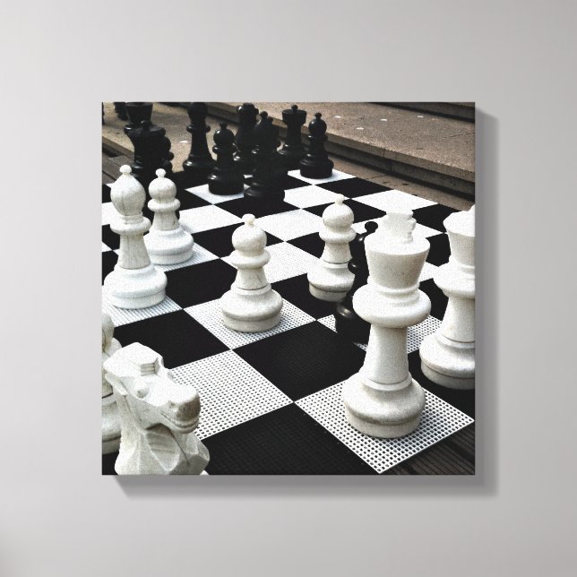 Chess Amstergram Canvas Print (Front)