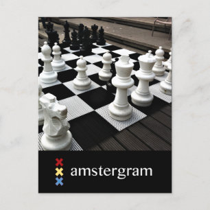 Chess Amstergram Postcard