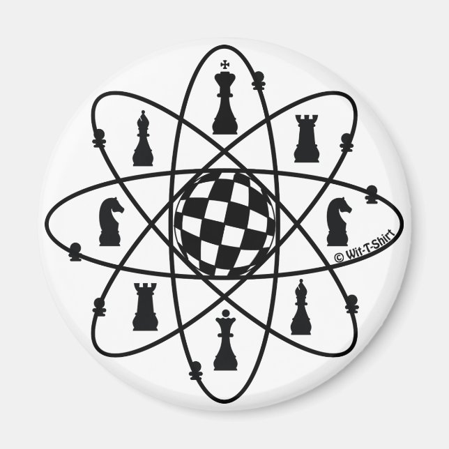 Chess Atom -Chess Matters Magnet (Front)